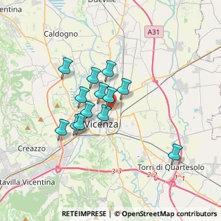 Mappa Viale del Cimitero, 36100 Vicenza VI, Italia (2.73538)