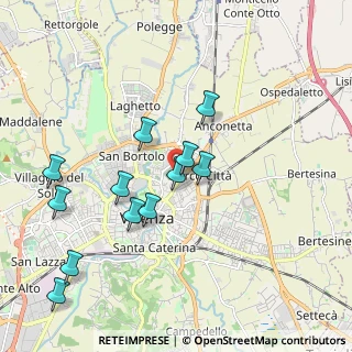 Mappa Viale del Cimitero, 36100 Vicenza VI, Italia (1.92)