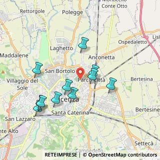 Mappa Viale del Cimitero, 36100 Vicenza VI, Italia (1.81455)