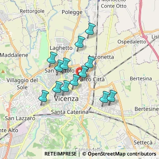 Mappa Viale del Cimitero, 36100 Vicenza VI, Italia (1.42231)