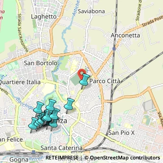 Mappa Viale del Cimitero, 36100 Vicenza VI, Italia (1.445)