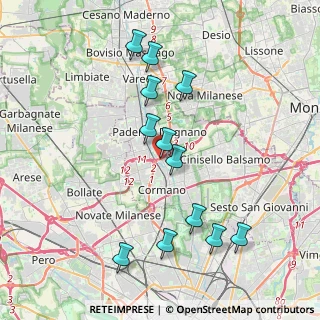Mappa Via Ciro Menotti, 20037 Paderno Dugnano MI, Italia (3.92583)