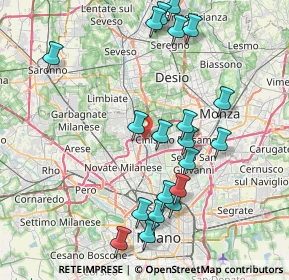 Mappa Via Ciro Menotti, 20037 Paderno Dugnano MI, Italia (8.5735)
