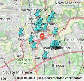 Mappa Via Ciro Menotti, 20037 Paderno Dugnano MI, Italia (1.376)