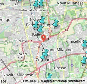 Mappa Via Ciro Menotti, 20037 Paderno Dugnano MI, Italia (2.59923)