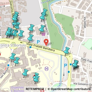 Mappa Viale Fratelli Bandiera, 36100 Vicenza VI, Italia (0.18)