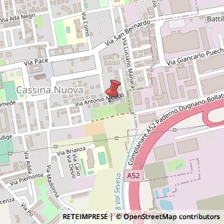 Mappa Via Antonio Meucci, 54, 20021 Bollate, Milano (Lombardia)