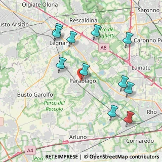 Mappa Via S. Francesco D'Assisi, 20015 Parabiago MI, Italia (4.39636)