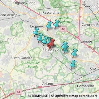 Mappa Via S. Francesco D'Assisi, 20015 Parabiago MI, Italia (2.40417)