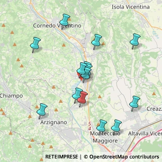 Mappa Via della Stampa, 36070 Trissino VI, Italia (3.81286)