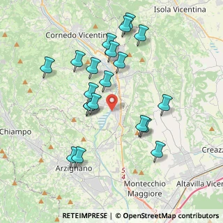Mappa Via della Stampa, 36070 Trissino VI, Italia (3.765)