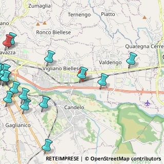 Mappa Via Spina, 13856 Vigliano Biellese BI, Italia (3.523)