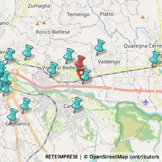 Mappa Via Spina, 13856 Vigliano Biellese BI, Italia (3.323)