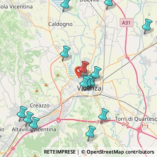 Mappa Via Sartori, 36100 Vicenza VI, Italia (5.24667)