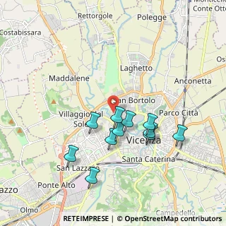 Mappa Via Sartori, 36100 Vicenza VI, Italia (1.70182)