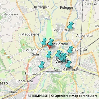 Mappa Via Sartori, 36100 Vicenza VI, Italia (1.5225)
