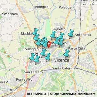 Mappa Via Sartori, 36100 Vicenza VI, Italia (1.175)