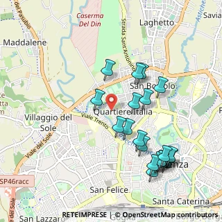 Mappa Via Sartori, 36100 Vicenza VI, Italia (1.049)