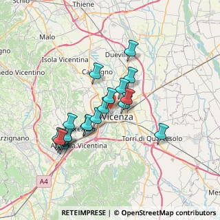 Mappa Via Sartori, 36100 Vicenza VI, Italia (6.437)