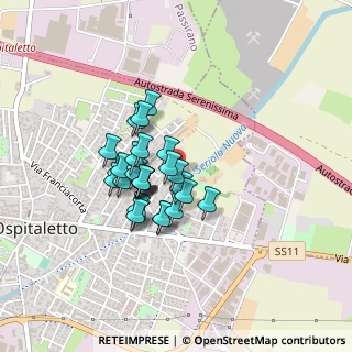 Mappa Via Giuseppe Verdi, 25035 Ospitaletto BS, Italia (0.31071)