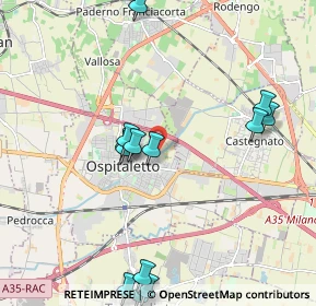 Mappa Via Giuseppe Verdi, 25035 Ospitaletto BS, Italia (2.29308)