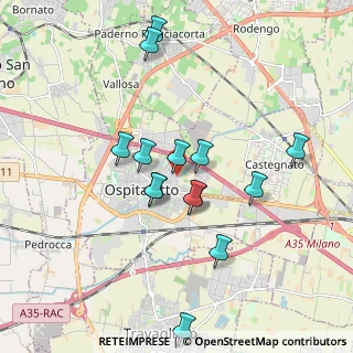 Mappa Via Giuseppe Verdi, 25035 Ospitaletto BS, Italia (1.73214)