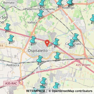 Mappa Via Giuseppe Verdi, 25035 Ospitaletto BS, Italia (3.322)