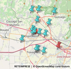 Mappa Via Giuseppe Verdi, 25035 Ospitaletto BS, Italia (3.16933)