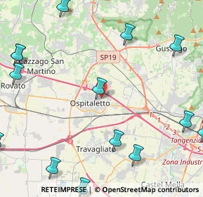 Mappa Via Giuseppe Verdi, 25035 Ospitaletto BS, Italia (6.31429)