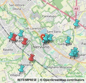 Mappa Via Meda, 20014 Nerviano MI, Italia (2.104)