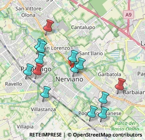 Mappa Via Meda, 20014 Nerviano MI, Italia (1.96071)