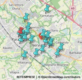 Mappa Via Meda, 20014 Nerviano MI, Italia (1.587)