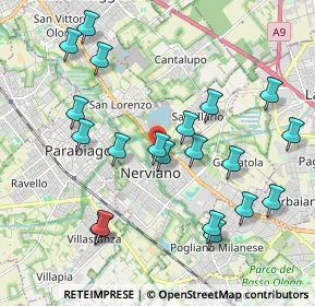 Mappa Via Meda, 20014 Nerviano MI, Italia (2.1135)