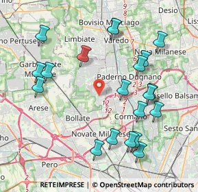 Mappa Via Pietro Borsieri, 20021 Bollate MI, Italia (4.3855)