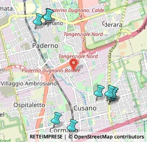 Mappa Via Giacomo Leopardi, 20037 Paderno Dugnano MI, Italia (1.42273)