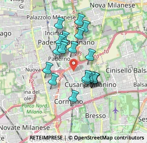 Mappa Via Giacomo Leopardi, 20037 Paderno Dugnano MI, Italia (1.365)