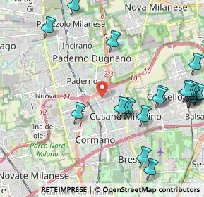 Mappa Via Giacomo Leopardi, 20037 Paderno Dugnano MI, Italia (2.5945)