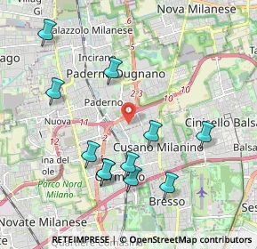 Mappa Via Giacomo Leopardi, 20037 Paderno Dugnano MI, Italia (2.05545)