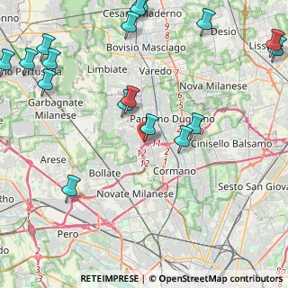 Mappa Via Salvo D'Acquisto, 20037 Paderno Dugnano MI, Italia (5.88353)