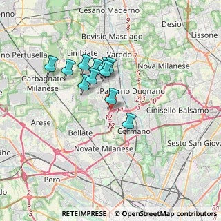 Mappa Via Salvo D'Acquisto, 20037 Paderno Dugnano MI, Italia (2.77273)