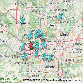 Mappa Via Salvo D'Acquisto, 20037 Paderno Dugnano MI, Italia (6.43125)
