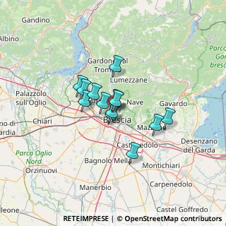 Mappa Tangenziale Ovest, 25128 Brescia BS, Italia (8.37769)