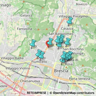 Mappa Tangenziale Ovest, 25128 Brescia BS, Italia (1.48467)