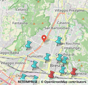 Mappa Tangenziale Ovest, 25128 Brescia BS, Italia (2.80727)