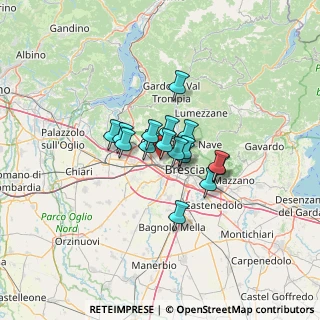 Mappa Via Mandolossa, 25064 Gussago BS, Italia (7.61125)