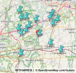 Mappa Via Carlo Alberto Mozzi, 24045 Fara Gera d'Adda BG, Italia (7.78063)