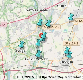 Mappa Via C. Mozzi, 24045 Fara Gera d'Adda BG, Italia (3.36)