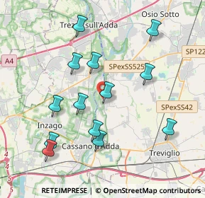 Mappa Via Carlo Alberto Mozzi, 24045 Fara Gera d'Adda BG, Italia (3.93308)