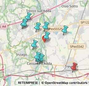 Mappa Via C. Mozzi, 24045 Fara Gera d'Adda BG, Italia (3.5575)