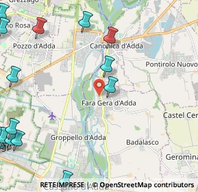Mappa Via C. Mozzi, 24045 Fara Gera d'Adda BG, Italia (3.41)
